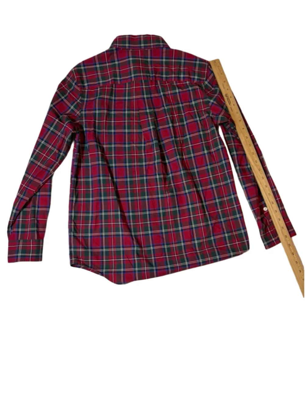 Ralph Lauren Kids Large 14-16 Red Tartan Plaid Button Down Shirt Preppy